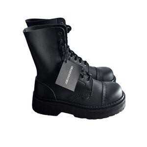 Underground UK | Commando 10 Eyelet Vegan Combat Boots